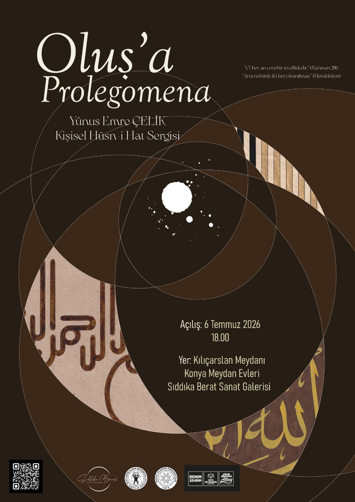 DR. ÖĞR. ÜYESİ YUNUS EMRE ÇELİK’TEN “OLUŞ’A PROLEGOMENA” İSİMLİ KİŞİSEL SERGİ